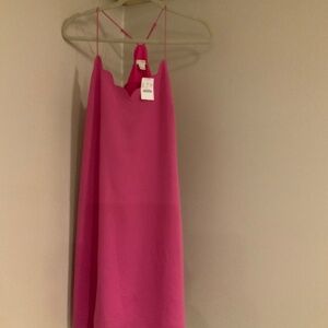 JCrew Pink 8 Adjustable Straps Slip Dress Classic Coastal Timeless Scandi Girl